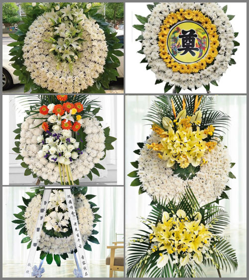山西晋中平遥县东泉镇常村村花圈速递